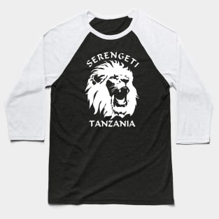 Lion Face | Serengeti Tanzania Baseball T-Shirt